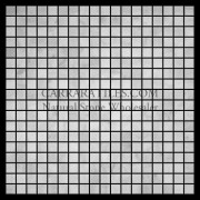 Carrara Marble Italian White Bianco Carrera 5/8x5/8 Mosaic Tile Polished